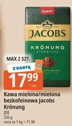 E.Leclerc Kawa mielona/mielona bezkofeinowa Jacobs Krönung oferta
