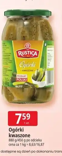 E.Leclerc Ogórki kwaszone Rustica oferta