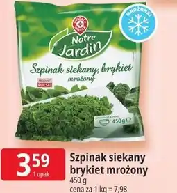 E.Leclerc Notre Jardin Szpinak siekany brykiet mrożony oferta