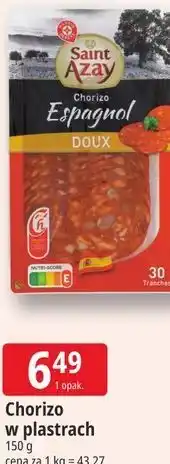 E.Leclerc Chorizo w plastrach Saint Azay oferta