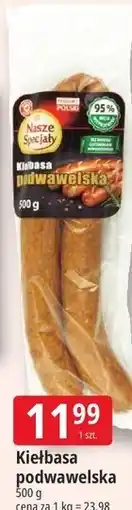 E.Leclerc Kiełbasa podwawelska Nasze Specjały oferta