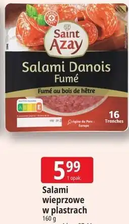 E.Leclerc Salami wieprzowe w plastrach Saint Azay oferta