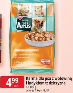 E.Leclerc Karma dla psa z wołowiną i indykiem/z dziczyzną Tous Mes Amis oferta
