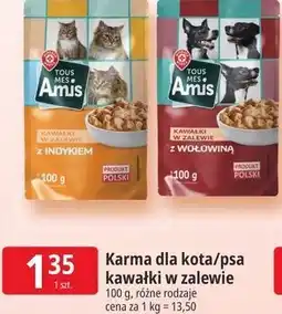 E.Leclerc Karma dla kota/psa kawałki w zalewie Tous Mes Amis oferta