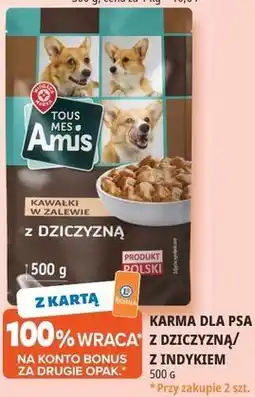 E.Leclerc Karma dla psa z dziczyzną/z indykiem Tous Mes Amis oferta