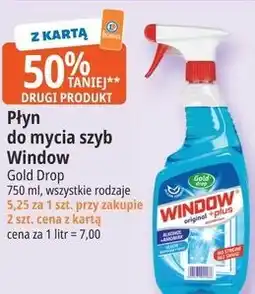 E.Leclerc Płyn do mycia szyb Window Gold Drop oferta
