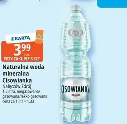 E.Leclerc Naturalna woda mineralna Cisowianka oferta