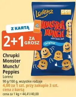 E.Leclerc Chrupki Monster Munch/Peppies Lorenz oferta