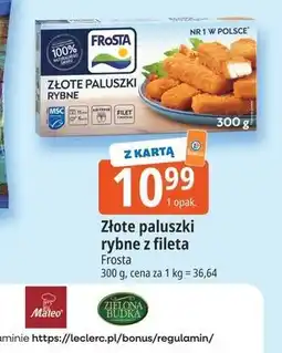 E.Leclerc Złote paluszki rybne z fileta Frosta oferta
