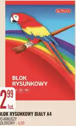 E.Leclerc Blok rysunkowy biały A4 Hamelin 20 arkuszy oferta