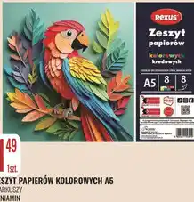 E.Leclerc Zeszyt papierów kolorowych A5 Beniamin 8 arkuszy oferta