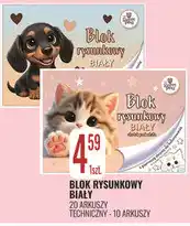 E.Leclerc Blok rysunkowy biały Sweet Pets oferta