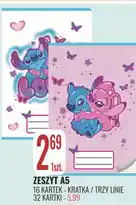 E.Leclerc Zeszyt A5 Disney Stitch oferta