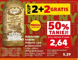 Kaufland Makaron Babuni z jaj przepiórczych EkMak oferta