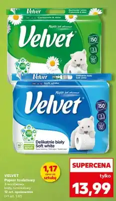 Kaufland Papier toaletowy Velvet Rumianek i aloes oferta