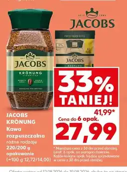 Kaufland Kawa rozpuszczalna Jacobs Krönung oferta