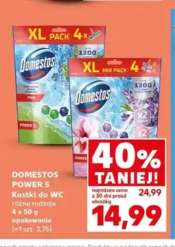 Kaufland Kostki do WC Domestos Power 5 Pine 4-pak oferta