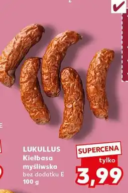 Kaufland Kiełbasa myśliwska Lukullus bez dodatku E oferta