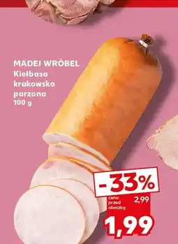 Kaufland Kiełbasa krakowska parzona Madej Wróbel oferta