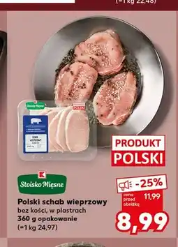 Kaufland Polski schab wieprzowy bez kości w plastrach Stoisko Mięsne oferta