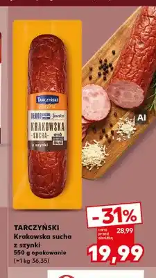 Kaufland Krakowska sucha z szynki Tarczyński oferta