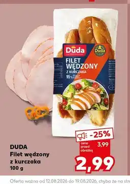 Kaufland Filet wędzony z kurczaka Duda oferta