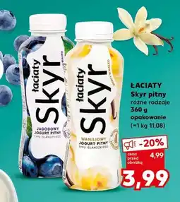 Kaufland Jogurt pitny Łaciaty Skyr jagodowy oferta