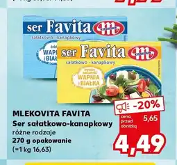 Kaufland Ser sałatkowo-kanapkowy Favita Mlekovita oferta