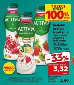 Kaufland Jogurt pitny Danone Activia malina granat oferta
