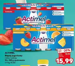 Kaufland Napój jogurtowy Danone Actimel truskawka 12-pak oferta