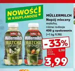 Kaufland Napój mleczny Müllermilch Matcha Latte Strawberry oferta