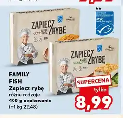 Kaufland Ryba zapiekana w sosie brokułowym Family Fish oferta