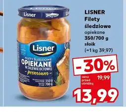 Kaufland Filety śledziowe opiekane w zalewie octowej Lisner oferta