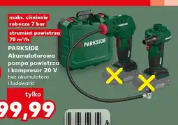 Kaufland Akumulatorowa pompa powietrza i kompresor 20V Parkside oferta