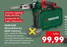Kaufland Akumulatorowy pilnik taśmowy Parkside oferta