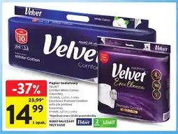 Intermarche Papier toaletowy Velvet Excellence Premium Comfort 9-pak oferta