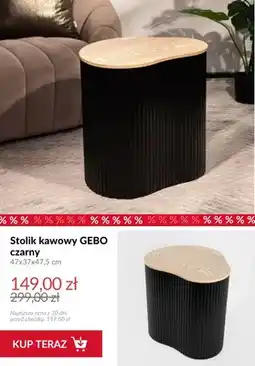 Homla Stolik kawowy Gebo czarny oferta