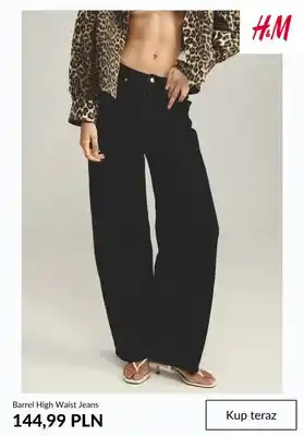 Jeansy damskie Barrel High Waist H & M