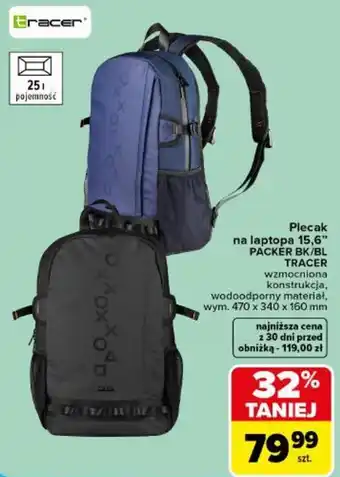 Plecak na laptopa 15,6" PACKER BK/BL TRACER