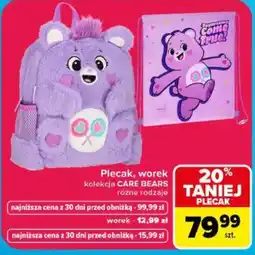Carrefour Plecak, worek kolekcja CARE BEARS oferta