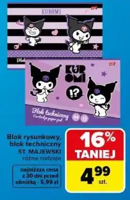 Carrefour Blok rysunkowy, blok techniczny ST. MAJEWSKI oferta