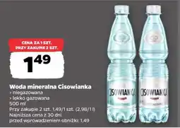Netto Woda mineralna CISOWIANKA oferta