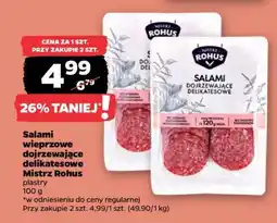 Netto Salami wieprzowe dojrzewające delikatesowe Mistrz Rohus oferta