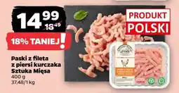 Netto Paski z fileta z piersi kurczaka Sztuka Mięsa oferta