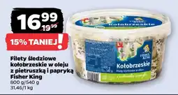 Netto Filety śledziowe kołobrzeskie w oleju z pietruszką i papryką Fisher King oferta