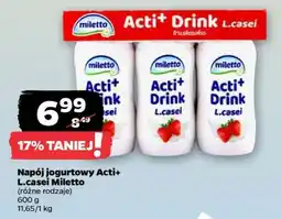 Netto Napój jogurtowy Acti+ L.casei Miletto oferta