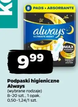 Netto Podpaski higieniczne Always oferta