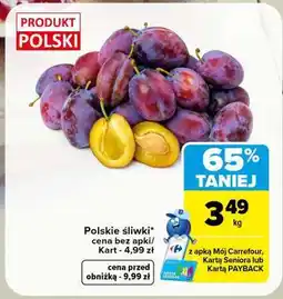 Carrefour Polskie śliwki oferta