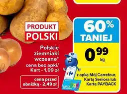 Carrefour Polskie ziemniaki wczesne oferta