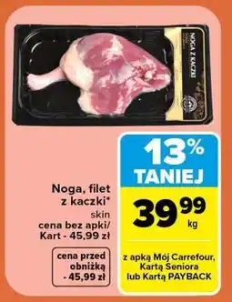 Carrefour Noga, filet z kaczki oferta